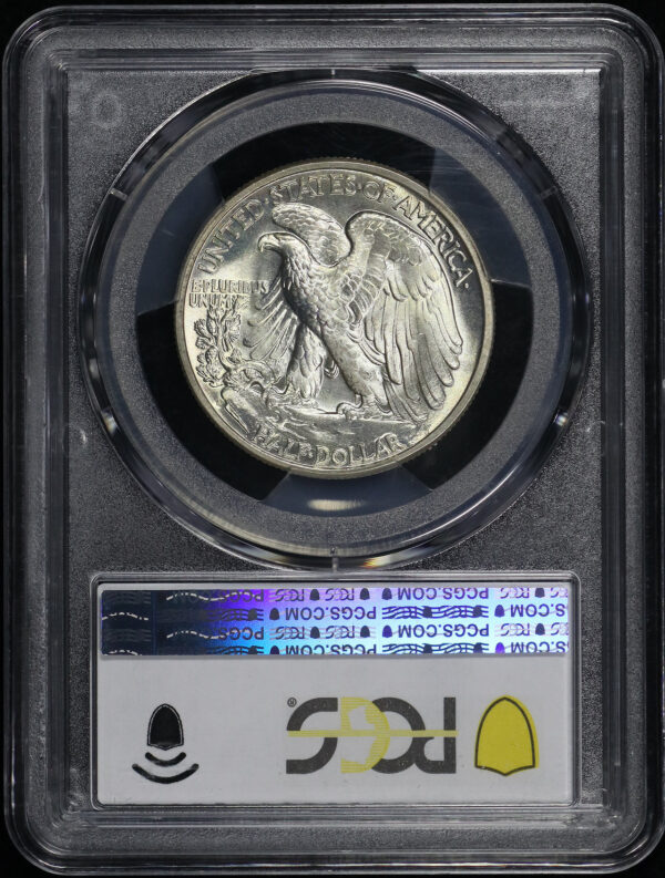 Reverse of this 1938-D Walking Liberty Half Dollar PCGS MS-67