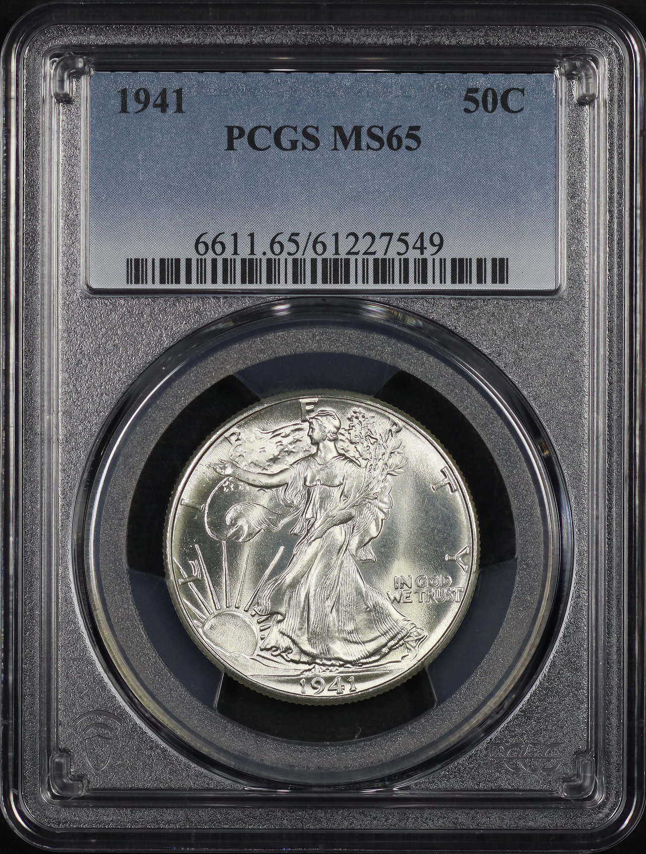 Gallery image of this 1941 Walking Liberty Half Dollar PCGS MS-65