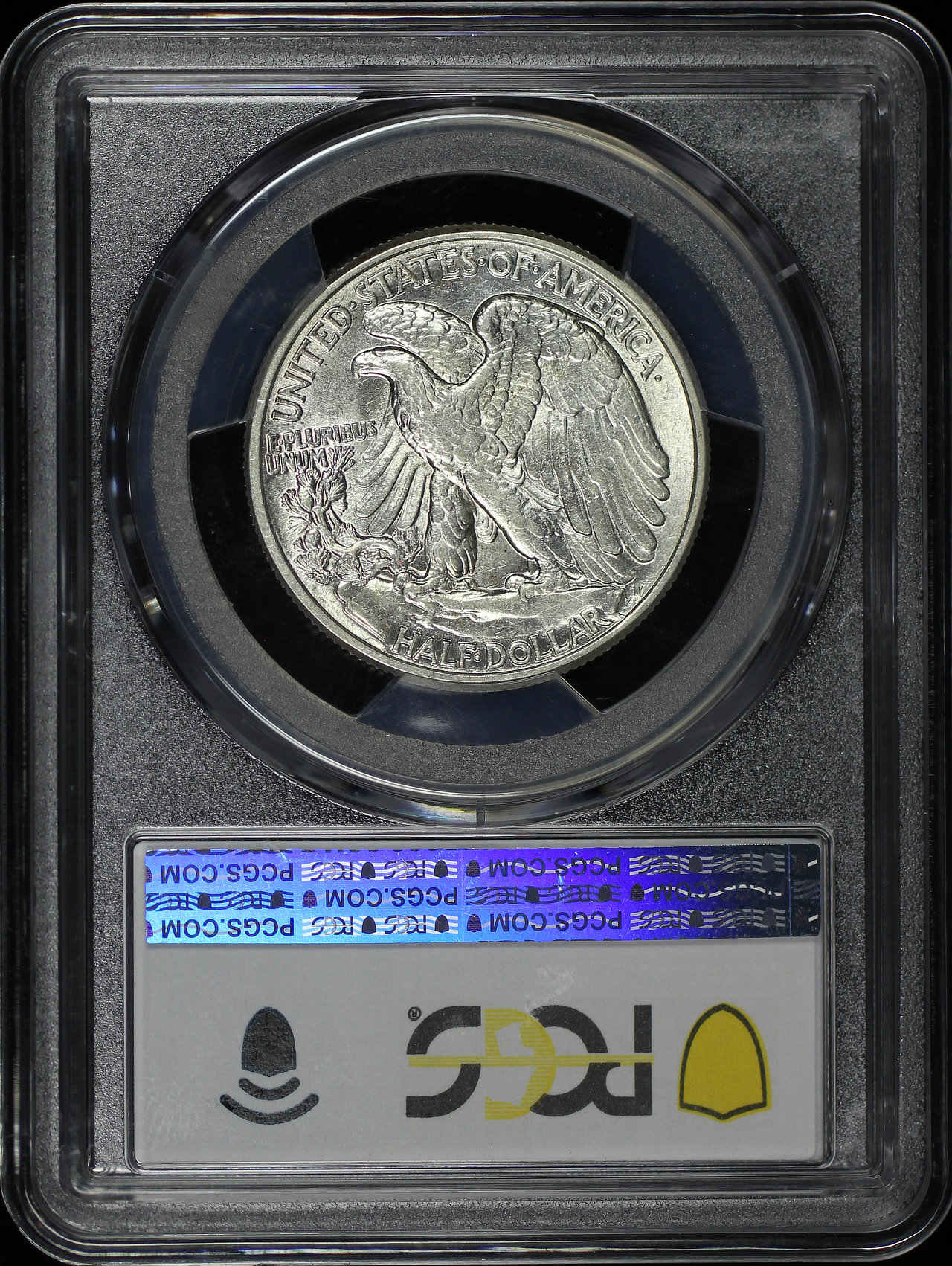 Reverse of this 1942 Walking Liberty Half Dollar PCGS AU-55