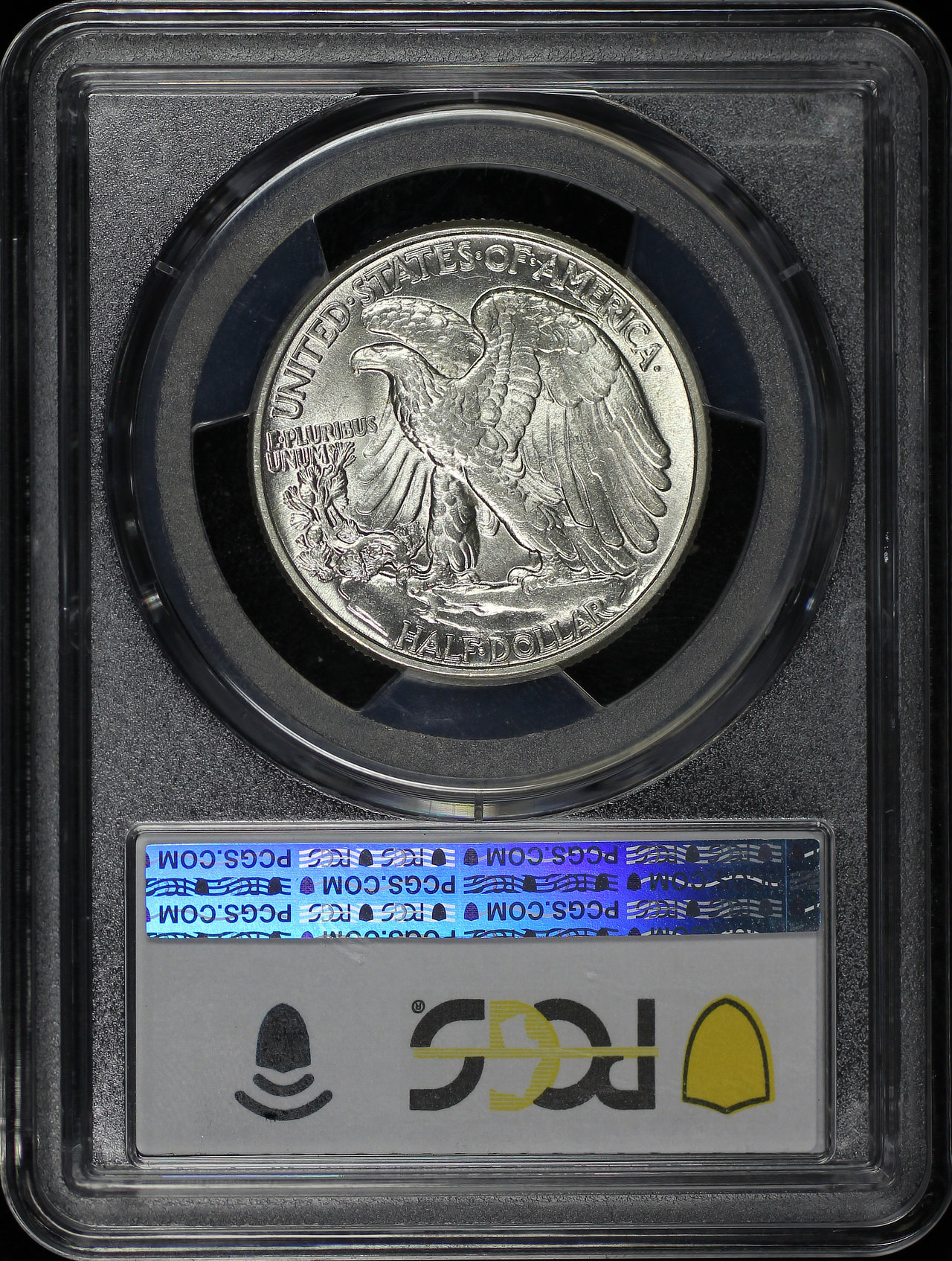 Reverse of this 1943 Walking Liberty Half Dollar PCGS AU-58