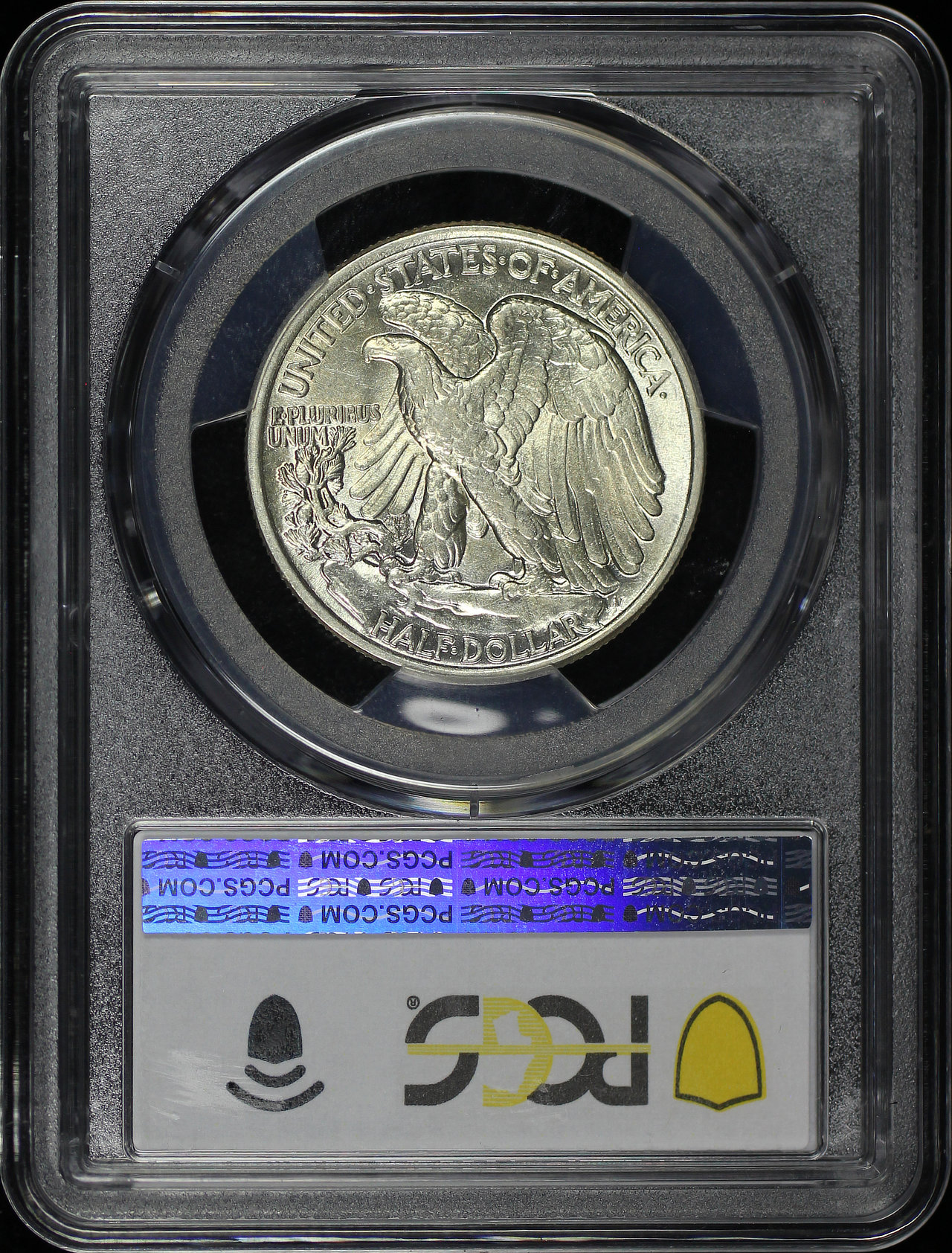 Reverse of this 1943 Walking Liberty Half Dollar PCGS AU-58