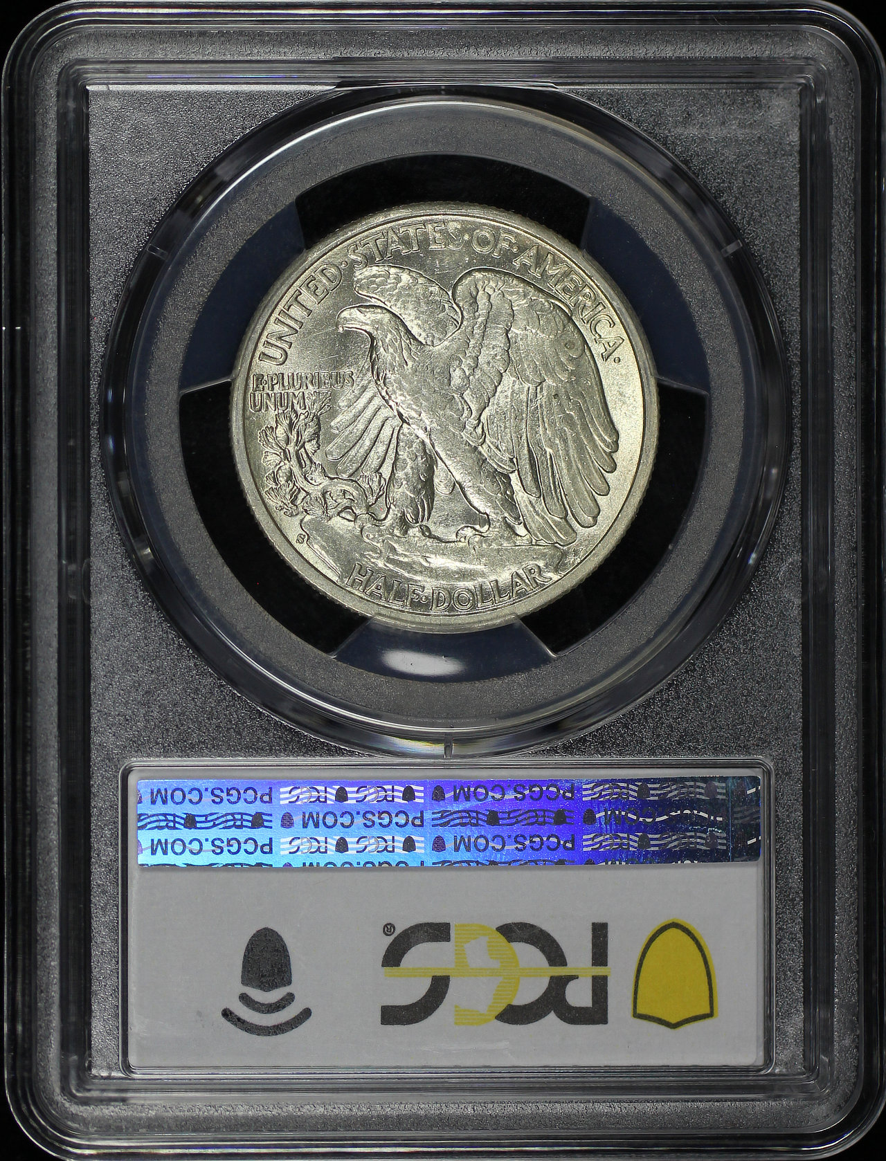 Reverse of this 1943-S Walking Liberty Half Dollar PCGS AU-58