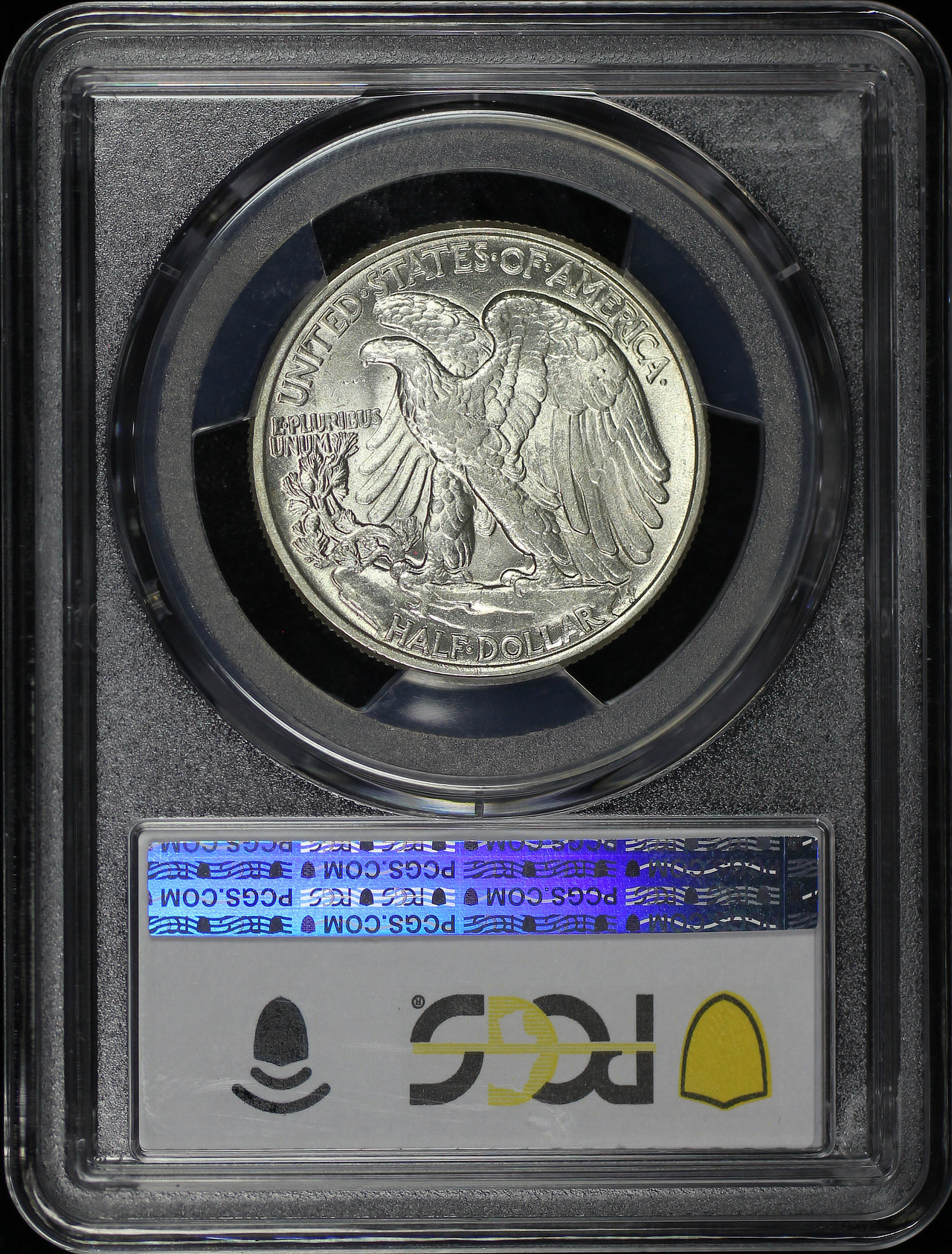Reverse of this 1944 Walking Liberty Half Dollar PCGS AU-58