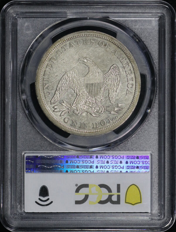 Reverse of this 1841 Liberty Seated Dollar PCGS XF-45
