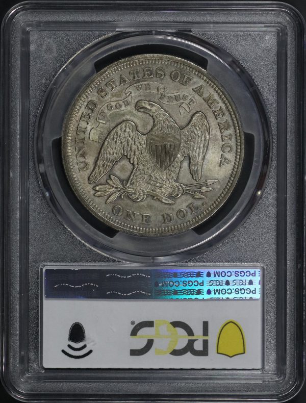 Reverse of this 1872 Liberty Seated Dollar PCGS MS-64+