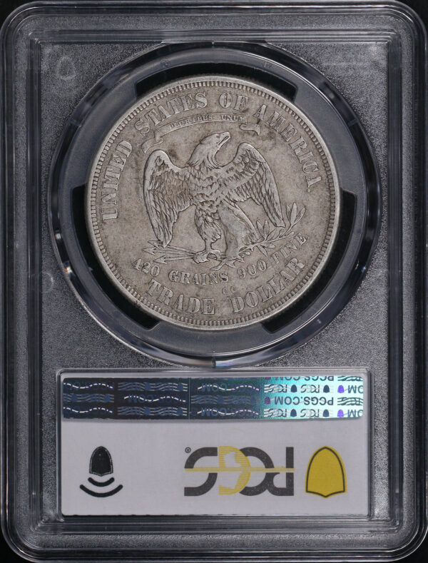 Reverse of this 1873-CC Trade Dollar PCGS VF-30