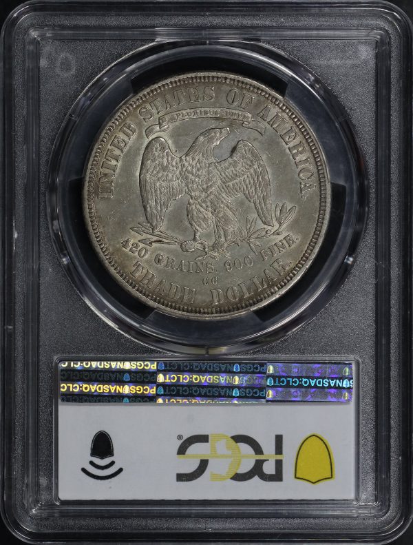 Reverse of this 1877-CC Trade Dollar PCGS AU-53