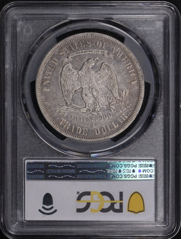 Reverse of this 1877-S Trade Dollar PCGS VF-30