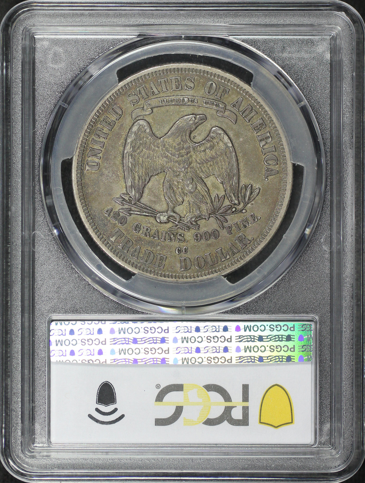 Reverse of this 1878-CC Trade Dollar PCGS XF-40