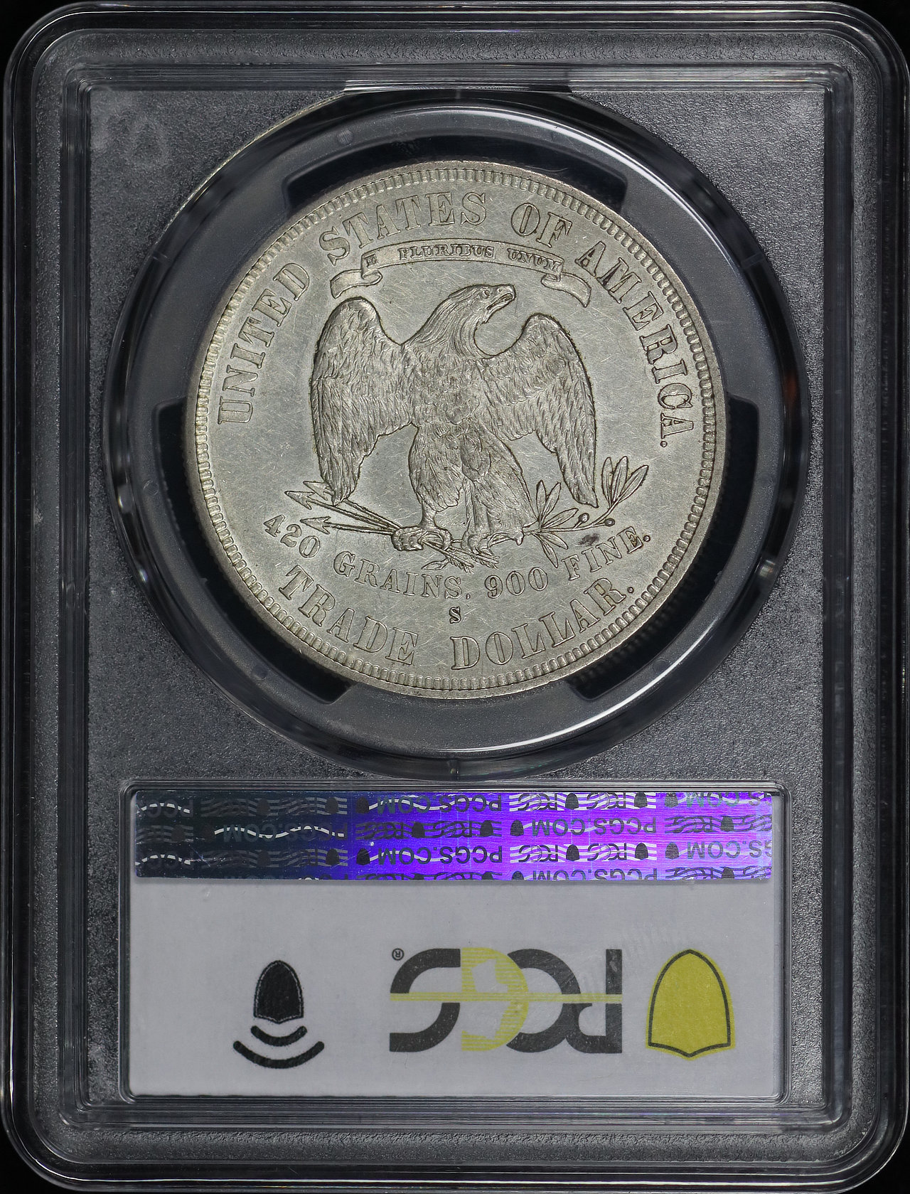 Reverse of this 1878-S Trade Dollar PCGS AU-58