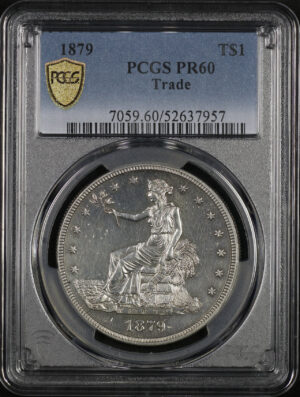 Obverse of this 1879 Trade Dollar PCGS PR-60