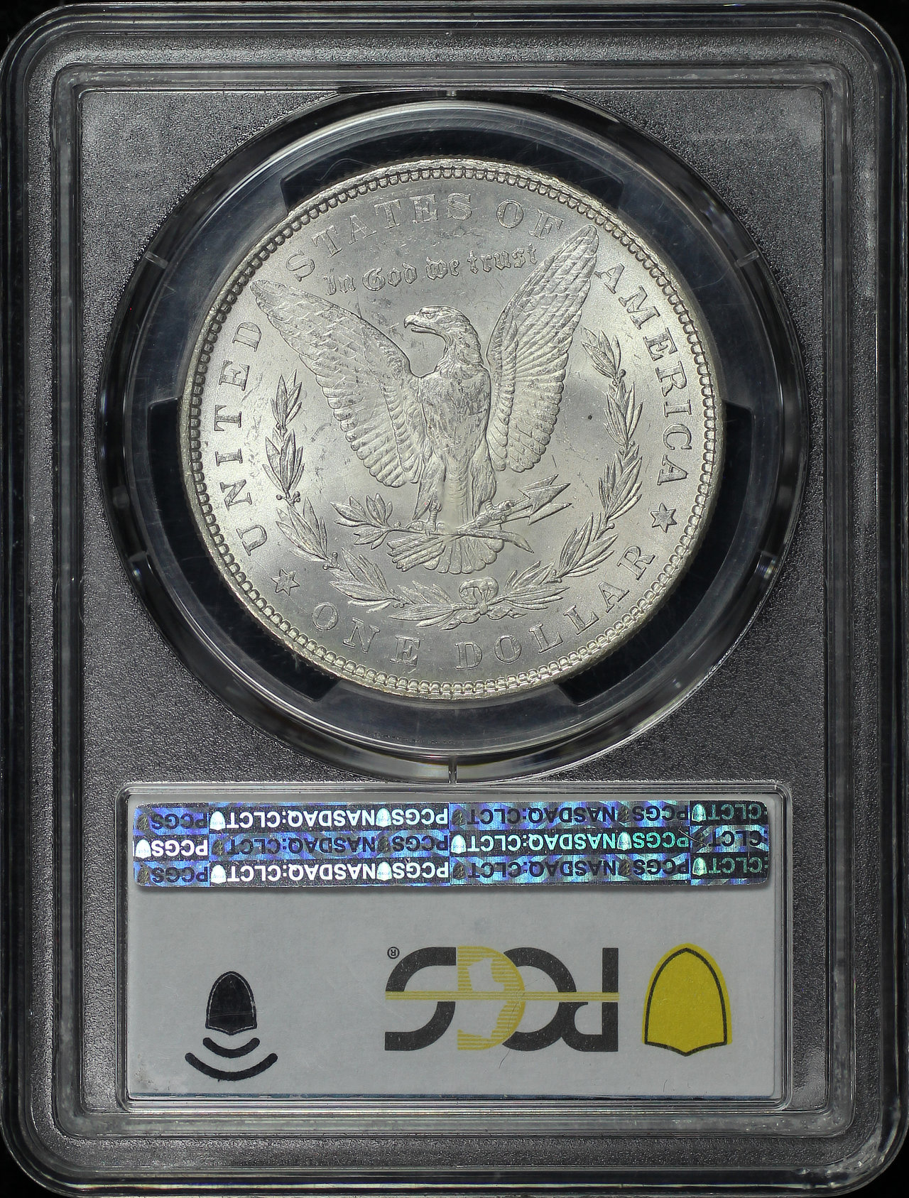 Reverse of this 1878 7TF Morgan Dollar Reverse of 1879 PCGS MS-62