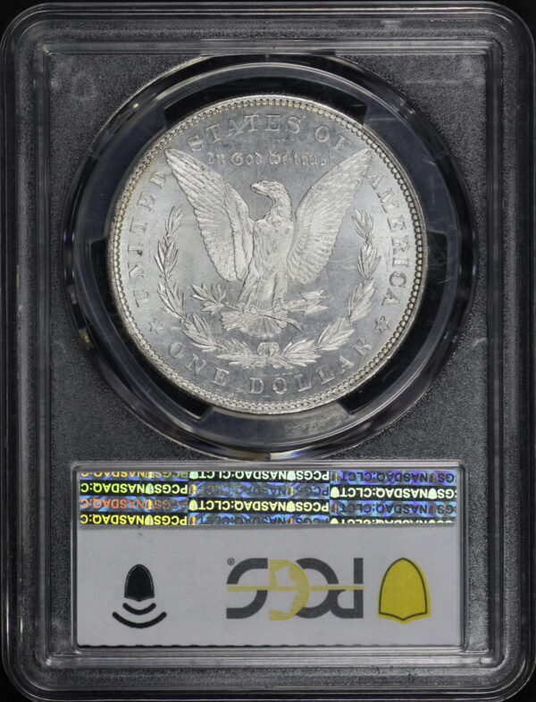 Reverse of this 1878 Morgan Dollar 7TF, Reverse of 1879 PCGS MS-63