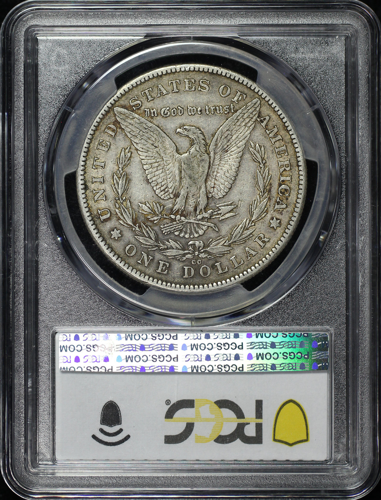 Reverse of this 1878-CC Morgan Dollar PCGS VF-35