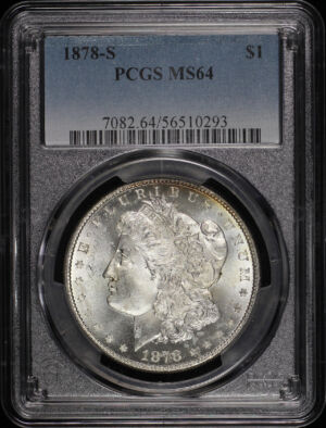 Obverse of this 1878-S Morgan Dollar PCGS MS-64