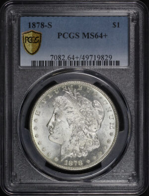 Obverse of this 1878-S Morgan Dollar PCGS MS-64+