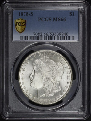 Obverse of this 1878-S Morgan Dollar PCGS MS-66