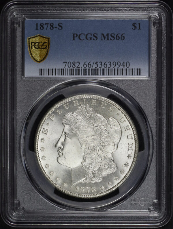 Obverse of this 1878-S Morgan Dollar PCGS MS-66