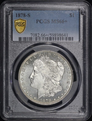 Obverse of this 1878-S Morgan Dollar PCGS MS-66+