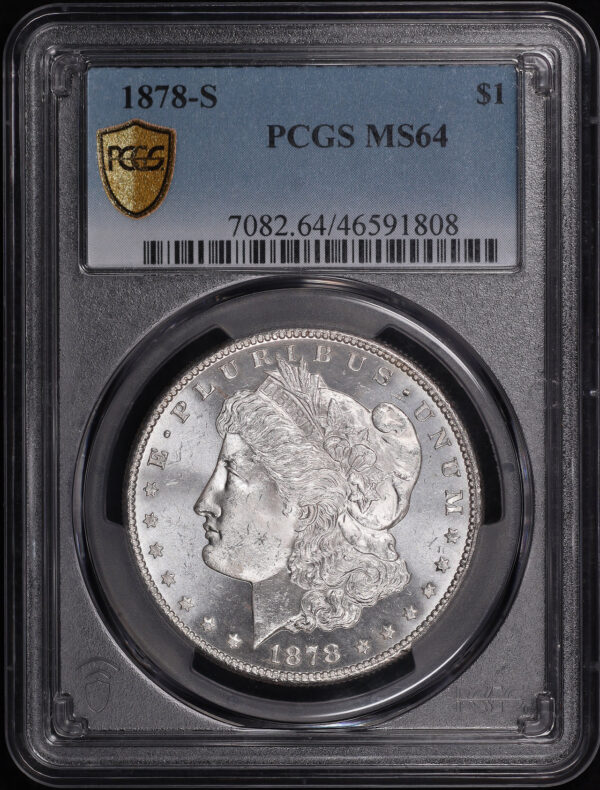 Obverse of this 1878-S Morgan Dollar PCGS MS-64