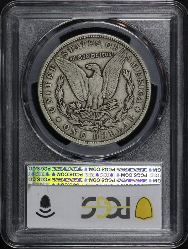 Reverse of this 1879-CC Morgan Dollar PCGS VF-25