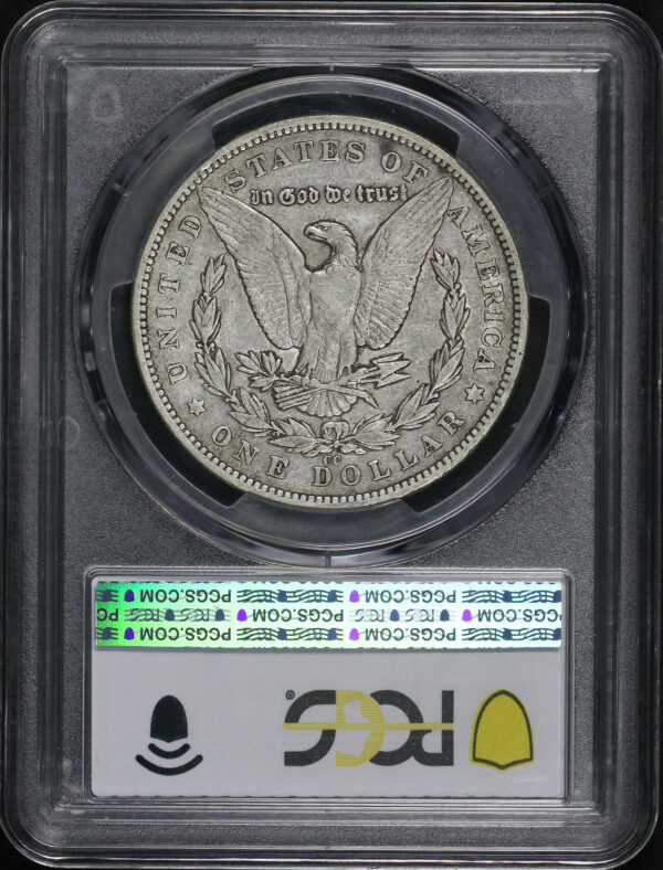 Reverse of this 1879-CC Morgan Dollar PCGS VF-35