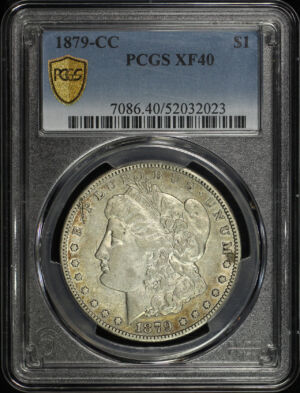 Obverse of this 1879-CC Morgan Dollar PCGS XF-40