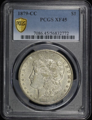 Obverse of this 1879-CC Morgan Dollar PCGS XF-45