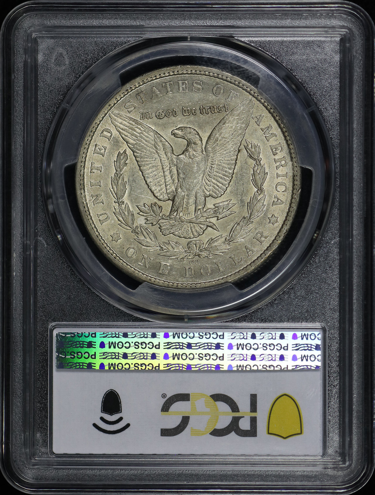 Reverse of this 1879-CC Morgan Dollar PCGS XF-45