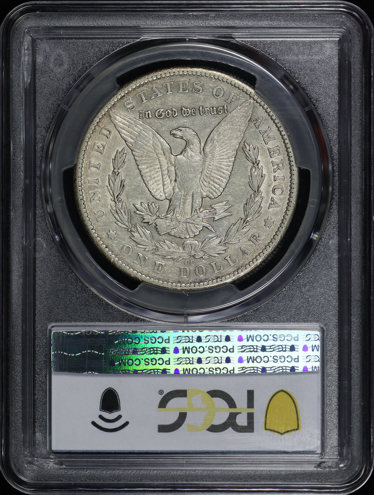 Reverse of this 1879-CC Morgan Dollar PCGS XF-45