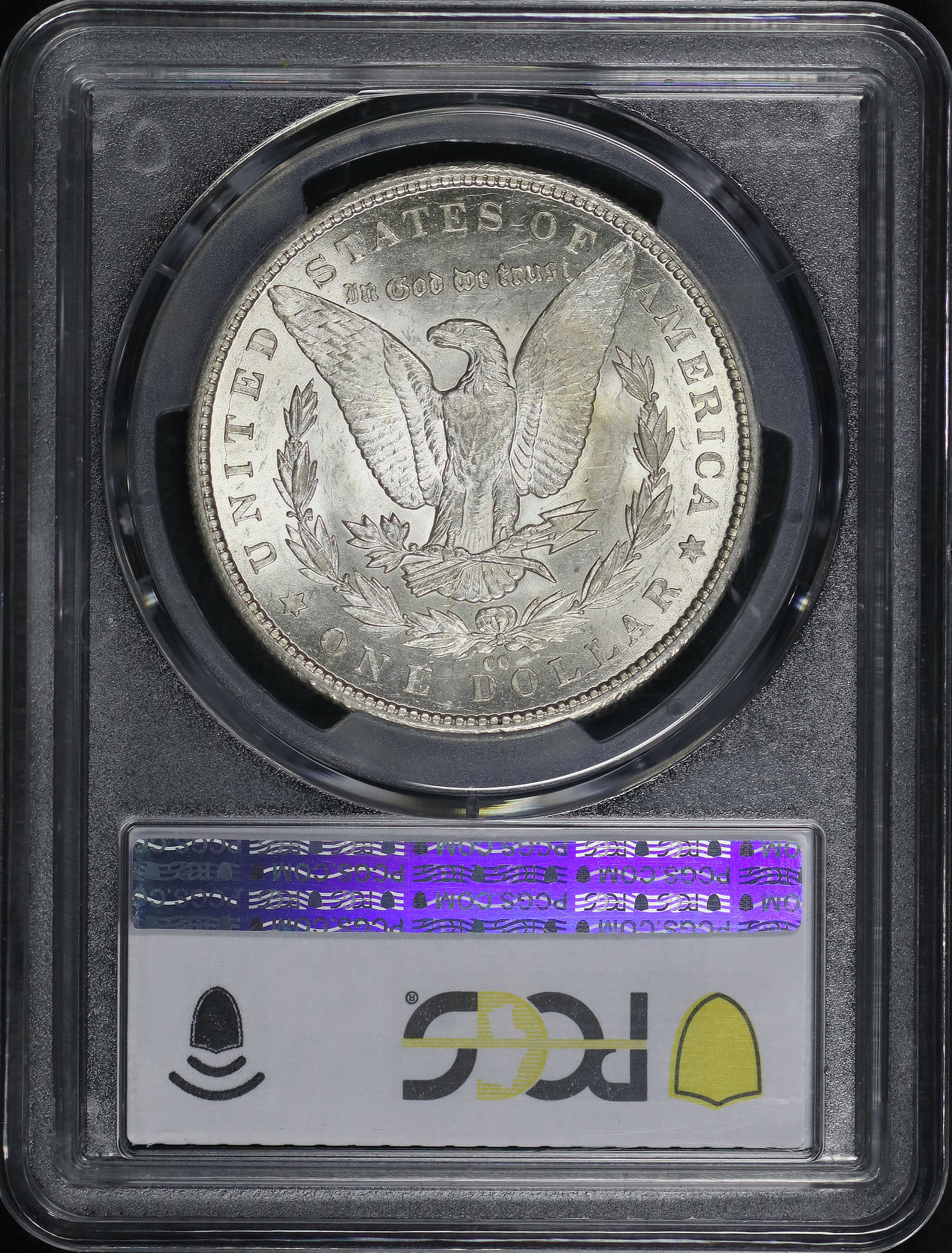 Reverse of this 1879-CC Morgan Dollar PCGS AU-55