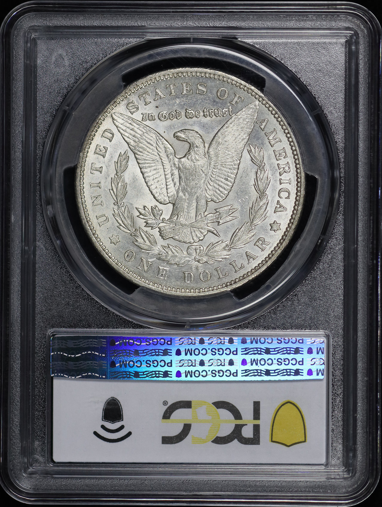Reverse of this 1879-CC Morgan Dollar PCGS AU-55