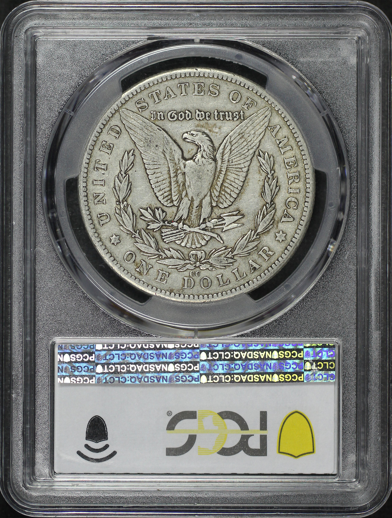 Reverse of this 1879-CC Morgan Dollar PCGS XF-40