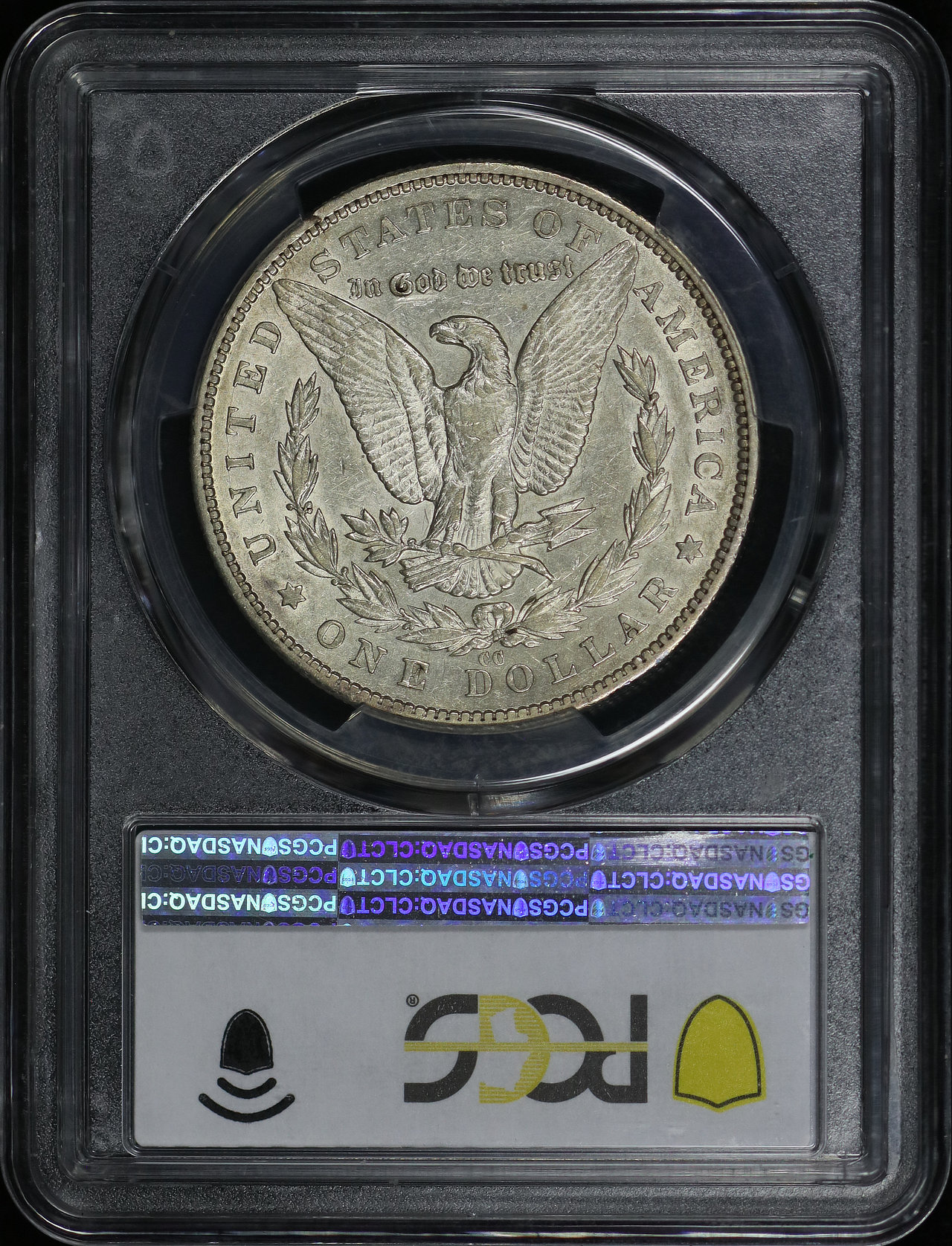 Reverse of this 1879-CC Morgan Dollar PCGS XF-45