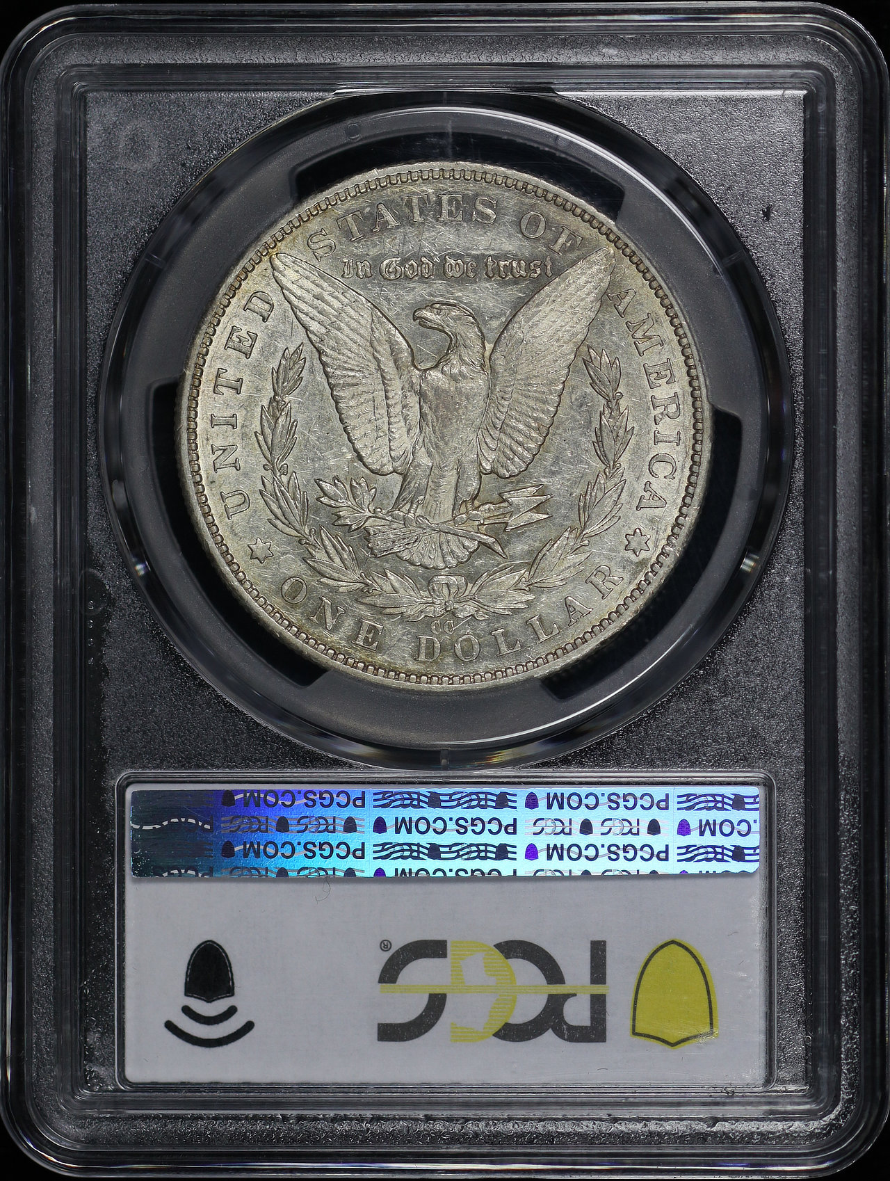 Reverse of this 1879-CC Morgan Dollar PCGS AU-53