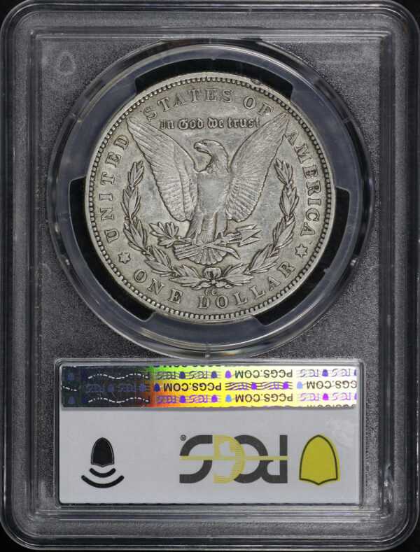 Reverse of this 1879-CC Morgan Dollar Capped Die PCGS XF-40