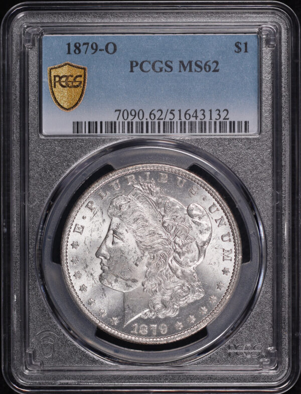 Obverse of this 1879-O Morgan Dollar PCGS MS-62