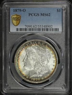 Obverse of this 1879-O Morgan Dollar PCGS MS-62