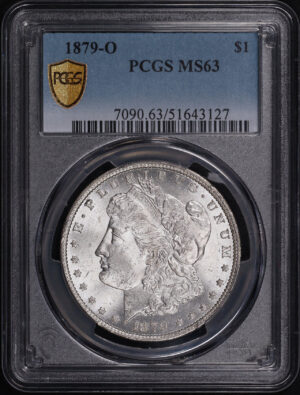 Obverse of this 1879-O Morgan Dollar PCGS MS-63