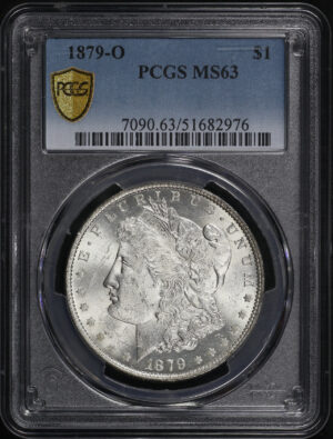 Obverse of this 1879-O Morgan Dollar PCGS MS-63