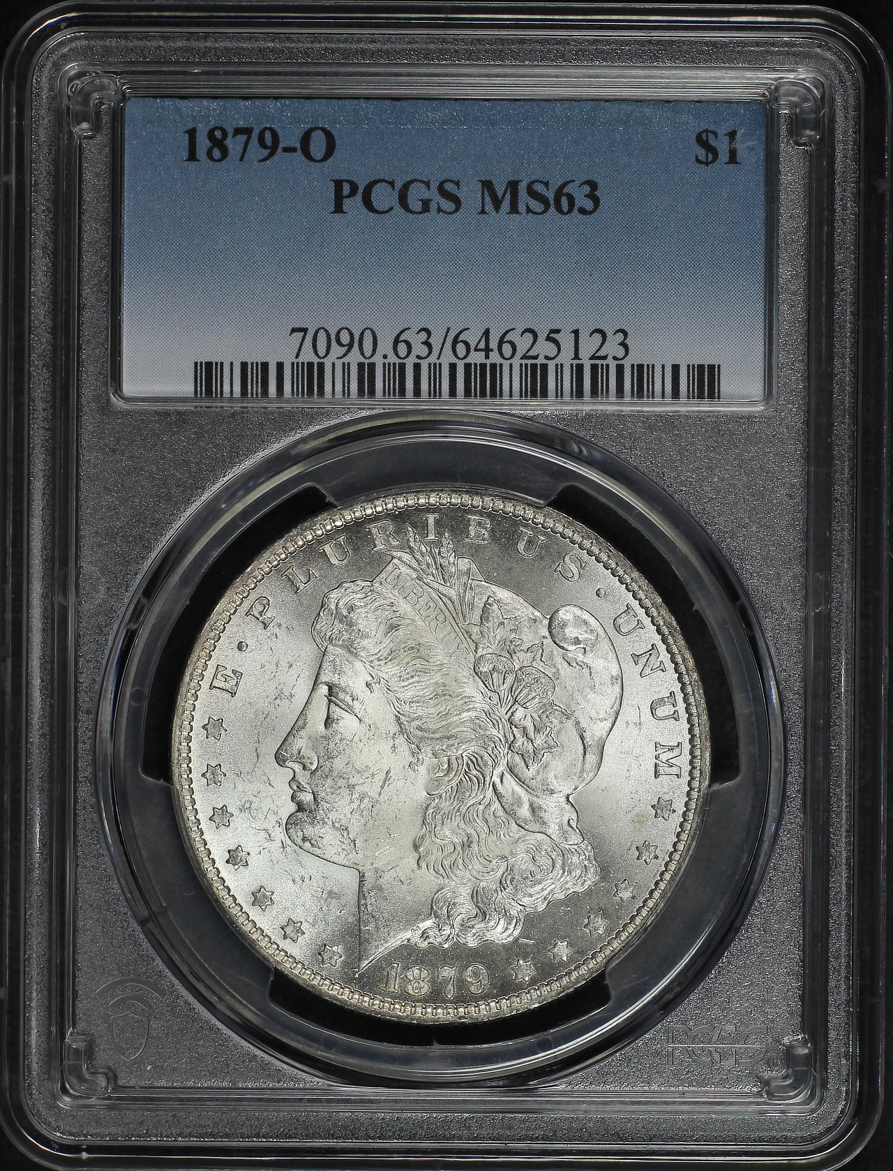 Obverse of this 1879-O Morgan Dollar PCGS MS-63