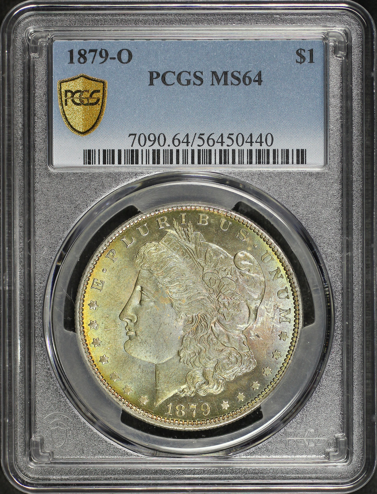 Obverse of this 1879-O Morgan Dollar PCGS MS-64