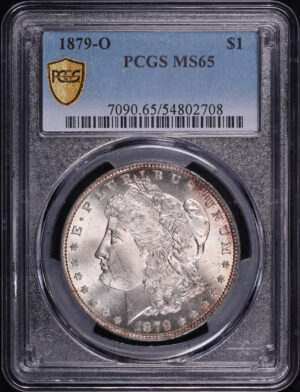 Obverse of this 1879-O Morgan Dollar PCGS MS-65