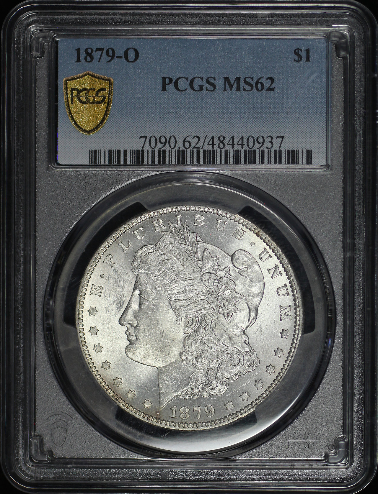 Obverse of this 1879-O Morgan Dollar PCGS MS-62