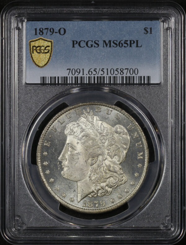 Obverse of this 1879-O Morgan Dollar PCGS MS-65 PL