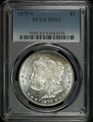 Obverse of this 1879-S Morgan Dollar PCGS MS-63