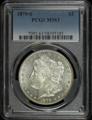 Obverse of this 1879-S Morgan Dollar PCGS MS-63