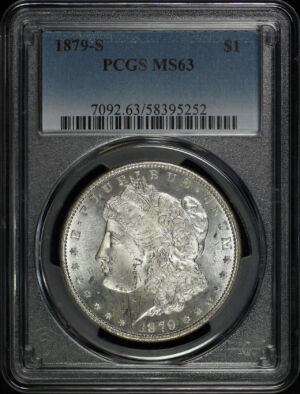 Obverse of this 1879-S Morgan Dollar PCGS MS-63