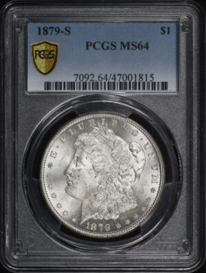 Obverse of this 1879-S Morgan Dollar PCGS MS-64