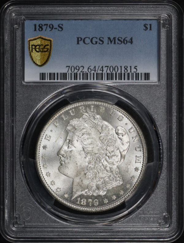 Obverse of this 1879-S Morgan Dollar PCGS MS-64